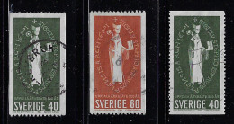 SWEDEN 1964 SCOTT #643-645 STAMPS USED - Oblitérés