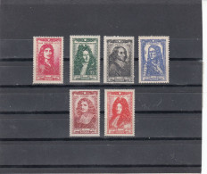 France - Année 1944 - Neuf** - N° YT 612/17** - Célébrités Du XVIIè Siècle - Unused Stamps