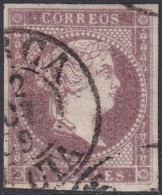 Spain 1856 Sc 47a España Ed 50a Used Date (fechador) Cancels - Usados