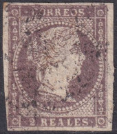 Spain 1856 Sc 43 España Ed 46 Used Cartwheel (rueda) Cancel - Usados