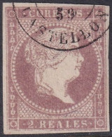 Spain 1856 Sc 47 España Ed 50 Used Castellon Date (fechador) Cancel - Usados