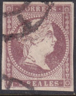 Spain 1856 Sc 47 España Ed 50 Used Cartwheel (rueda) Cancel - Usados