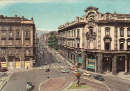 CARTOLINA  TORINO,PIEMONTE-VIA CERNAIA-STORIA,MEMORIA,CULTURA,RELIGIONE,IMPERO ROMANO,BELLA ITALIA,VIAGGIATA 1959 - Transportes