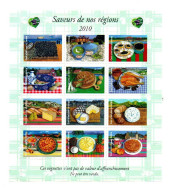 Vignettes Saveurs De Nos Régions 2010 La France Comme J'aime - Format : 16x14 Cm - Vignettes De Fantaisie