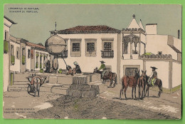 Évora - Largo Das Portas De Moura - Costumes Portugueses - Ilustrador - Ilustração - Portugal - Evora