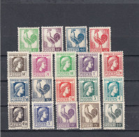 France - Année 1944 - Neuf** - N°YT 630/48** - Série D'Alger. Coq Et Marianne - Unused Stamps