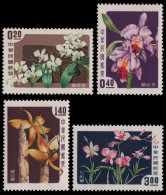 Taiwan 1958 - Mi-Nr. 288-291 ** - MNH - Blumen / Flowers - Neufs