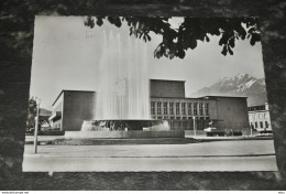 A6382      LUZERN, KUNSTHAUS MIT WAGENBACHBRUNNEN UND PILATUS - 1965 - Lucerne