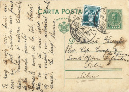 ROMANIA 1933 POSTCARD STATIONERY - Storia Postale Seconda Guerra Mondiale