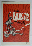 EX-LIBRIS RIFF REB'S -  N° SIGNE - N° 70/199 Festival Bulles Zik 2014 XL (2) - Illustrateurs P - R
