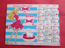 CALENDRIER ALMANACH 2013 BARBIE - Grossformat : 2001-...