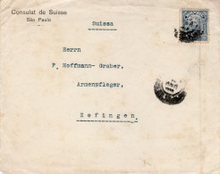 BRAZIL 1912  LETTER SENT FROM SAO PAULO TO ZOFINGEN - Covers & Documents