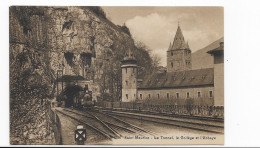 ST MAURICE - LE TUNNEL - TRAIN - BAHN - LE COLLEGE ET L ABBAYE - TB - Saint-Maurice