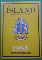 EMPTY 1985 ICELAND YEAR PACK ( NO STAMPS ) BUT USEFUL INFORMATION. #03266 - Annate Complete