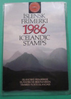 EMPTY 1986 ICELAND YEAR PACK ( NO STAMPS ) BUT USEFUL INFORMATION. #03267 - Años Completos