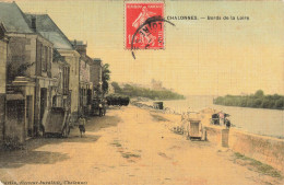 Chalonnes Sur Loire * Bords De Loire * Cpa Toilée Colorisée Ancienne * Villageois - Chalonnes Sur Loire