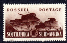 SOUTH AFRICA - 1941 TANK 1/- STAMP FINE MOUNTED MINT MM * SG 96 - Unused Stamps