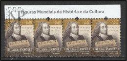 Portugal 2023 400 Anos Do Nascimento Blaise Pascal Figuras Mundiais Da História E Da Cultura Upper Line - Full Sheets & Multiples