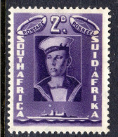 SOUTH AFRICA - 1941 SAILOR 2d STAMP FINE MNH ** SG 96 - Nuovi