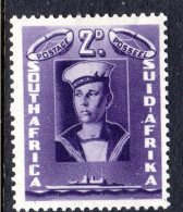 SOUTH AFRICA - 1941 SAILOR 2d STAMP FINE MOUNTED MINT MM * SG 96 REF C - Ongebruikt