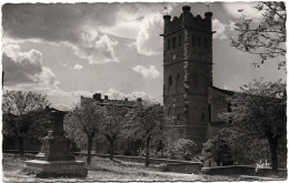 CPSM DE CANET-VILLAGE  (PYRÉNÉES ORIENTALES)  LE CLOCHER DE L'ÉGLISE - Canet En Roussillon