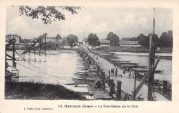 FRANCE - Huningue - Le Pont Bateau Sur Le Rhin - Carte Postale Ancienne - - Huningue