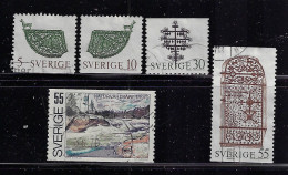 SWEDEN 1970  SCOTT #847-851 STAMPS USED - Used Stamps