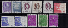 SWEDEN 1970  SCOTT #878,879,883-891STAMPS USED - Used Stamps
