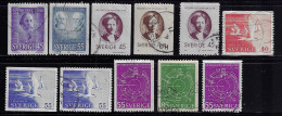 SWEDEN 1970  SCOTT #878,879,883-891STAMPS USED - Usati