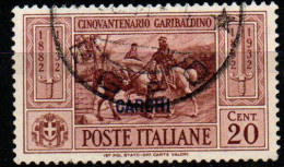 ITALIA - CARCHI - 1932 - GARIBALDI - 20 CENT. - USATO - Aegean (Carchi)