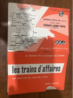 SNCF HORAIRE TRAIN LES TRAINS D'AFFAIRES TEE  TRANS EUROP EXPRESS 1963-64 HIVER - Chemin De Fer