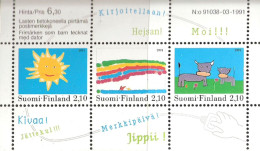 Finland 1991 Children's Drawing - Painting Contest "Stamp Design"  Mi Bloc 7  MNH(**) - Unused Stamps