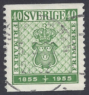 SVEZIA 1955 - Yvert 396° - Centenario | - Oblitérés