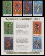 Malawi 1975 - Mi-Nr. 246-249 & Block 40 ** - MNH - Orchideen / Orchids - Malawi (1964-...)