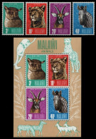 Malawi 1975 - Mi-Nr. 250-253 & Block 41 ** - MNH - Wildtiere / Wild Animals - Malawi (1964-...)