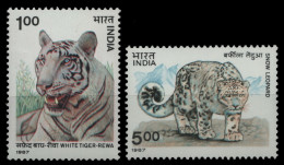 Indien 1987 - Mi-Nr. 1127-1128 ** - MNH - Wildtiere / Wild Animals - Ungebraucht