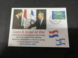 25-10-2023 (5 U 17) Netherlands PM Mark Rutte Visit To Tel Aviv In Israel (during Gaza - Israel War) 23-10-2023 - Autres & Non Classés