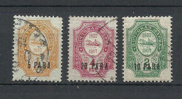 RUSSLAND RUSSIA 1909 Levant Levante Michel 30 - 32 O - Levant