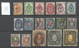 RUSSLAND RUSSIA 1902/1904 Michel 40 - 44 Y & 45 - 56 Y O - Usados