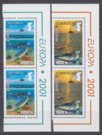 2001 Azerbaijan 494-495x2+Tab Europa Cept / Marine Fauna 10,60 € - 2001