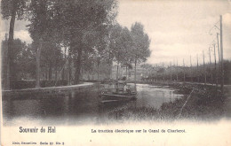 BELGIQUE - Souvenir De Hal - La Traction Electrique Sur Le Canal De Charleroi - Nels - Carte Postale Ancienne - - Andere & Zonder Classificatie