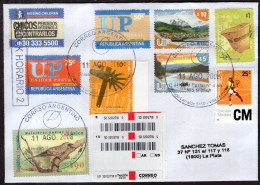 Argentina - 2008 - Letter - Diverse Stamps - Certified - Briefe U. Dokumente