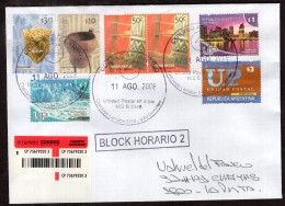 Argentina - 2008 - Letter - Diverse Stamps - Certified - Cartas & Documentos