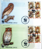 WWF  Local FDC PHILIPPINES,  Philippine Owl  /  Lettre De Première Jour, Chouette Des Philippines    -  2004 - Hiboux & Chouettes