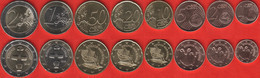 Cyprus Euro Full Set (8 Coins): 1 Cent - 2 Euro 2016 UNC - Chypre