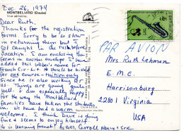 70943 - Belgien - 1974 - 9F Saxophon EF A LpAnsKte BRUXELLES -> Harrisonburg, VA (USA) - Música