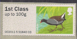 GB 2011 - 14 QE2 1st Moorhen Post & Go Umm SG FS 16 ( K149 ) - Post & Go (distribuidores)