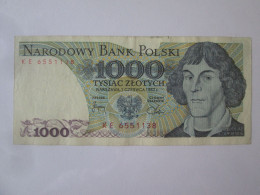 Poland 1000 Zlotych 1982 Banknote - Pologne