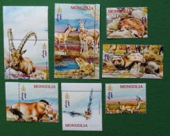 Mongolei 2001 Wildtiere Mi 3370/79** Nur Die Säuger 8v Im Angebot - Mongolie