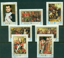 Manama 1970 Mi#253-259 Paintings By French Masters, 200th Birth Anniversary Of Napoleon CTO - Andere & Zonder Classificatie